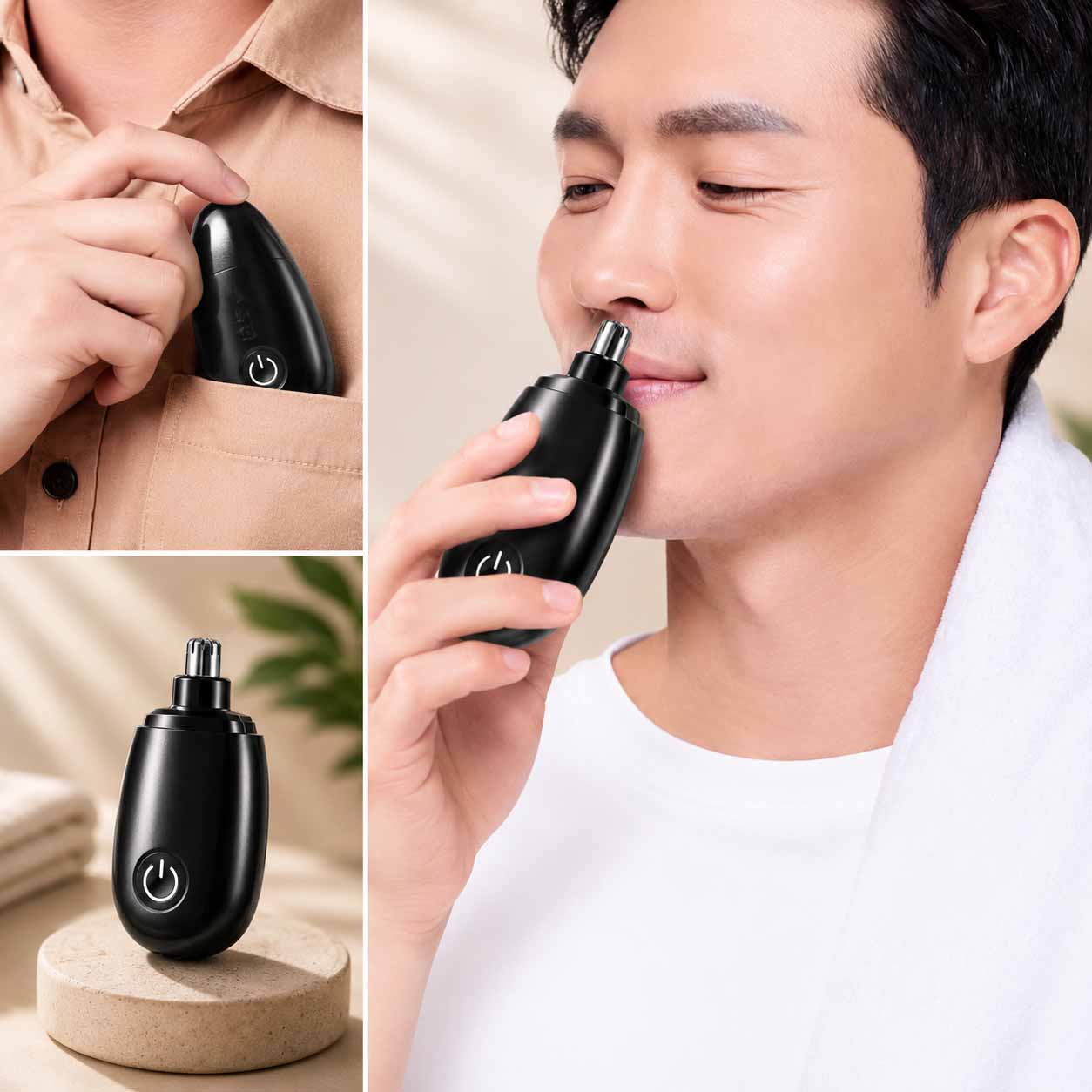 Portable Electric Nose & Ear Hair Trimmer